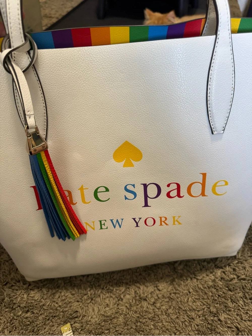 Kate Spade Arch Spectrum Large Reversible Pride Tote Bag